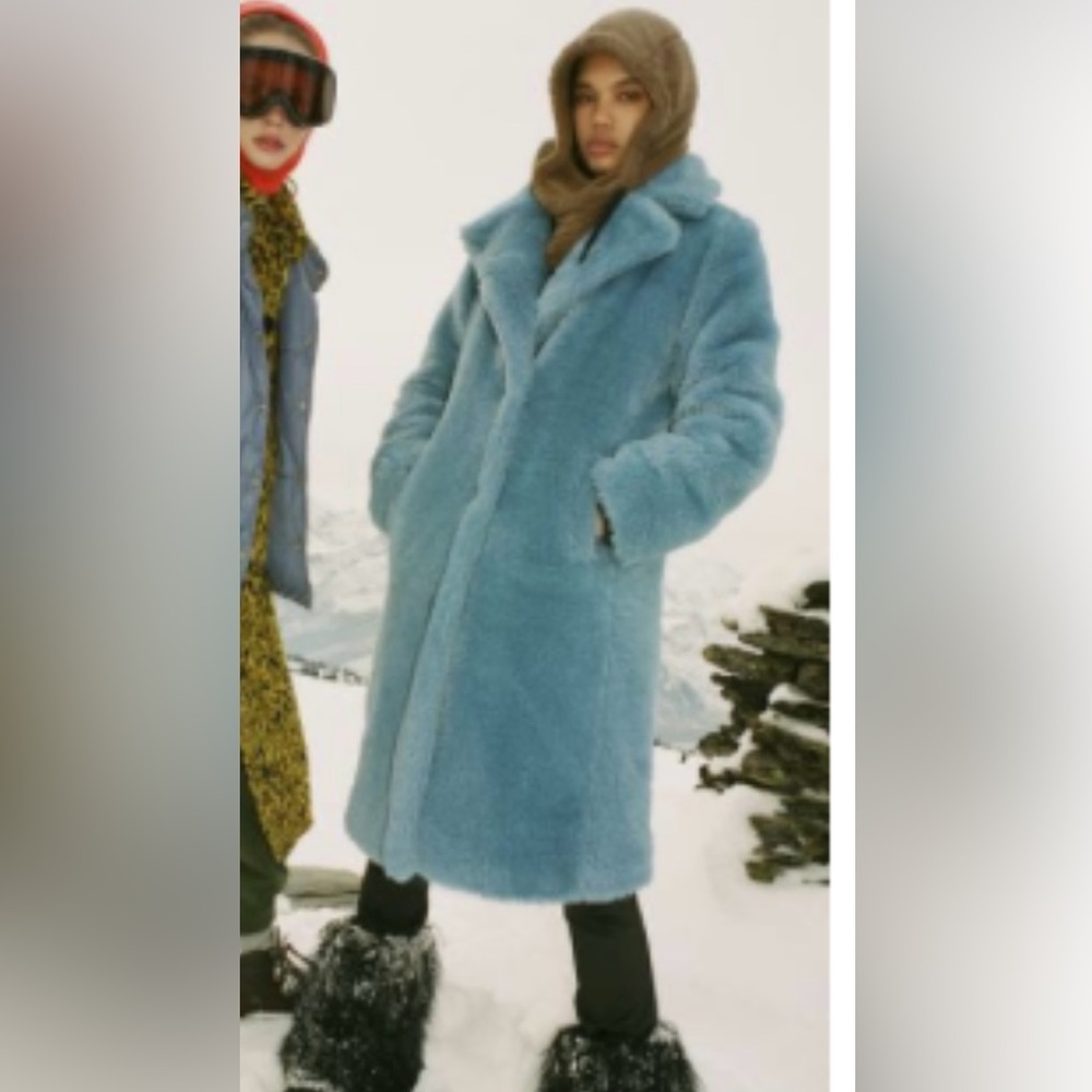 Urban Outfitters Faux Fur Teddy Overcoat